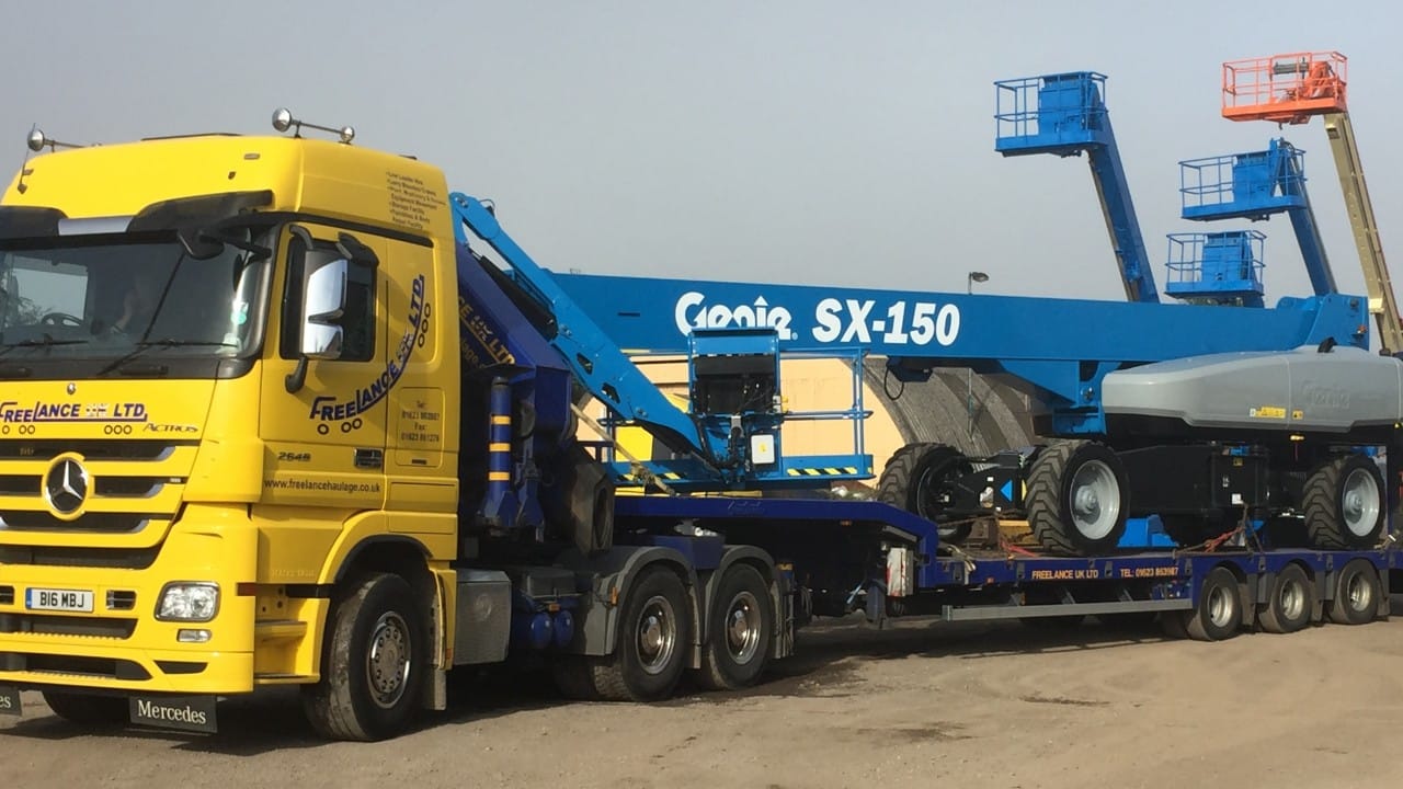 low loader truck delivery access equipment