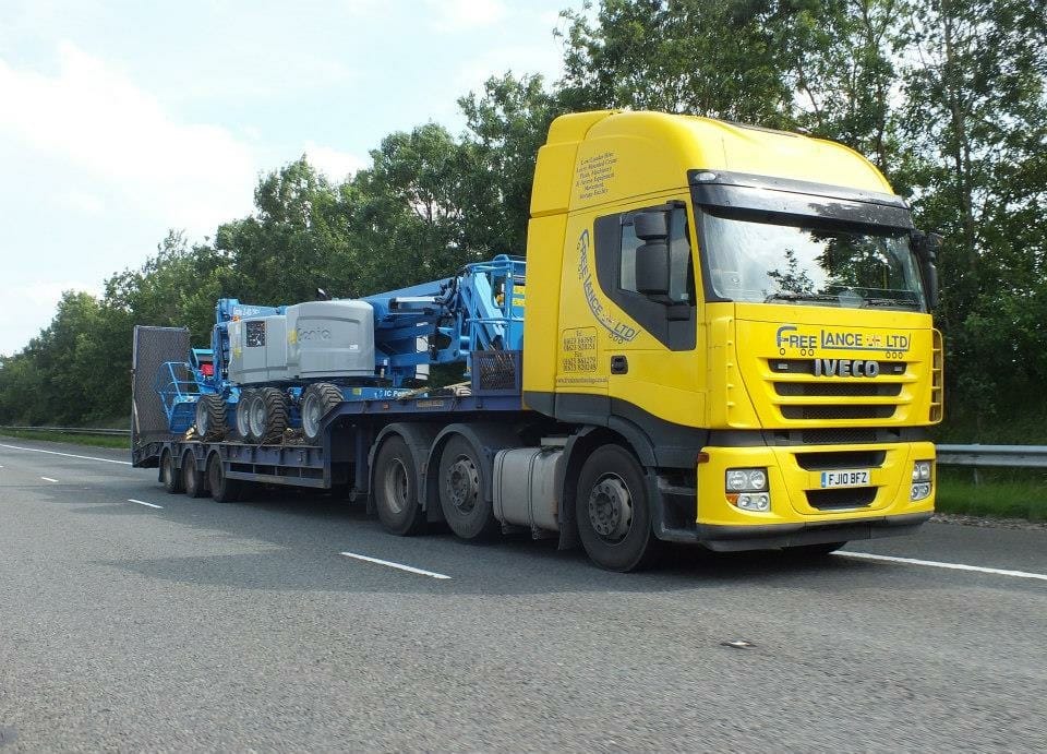 delivering access equipment - specialist haulage